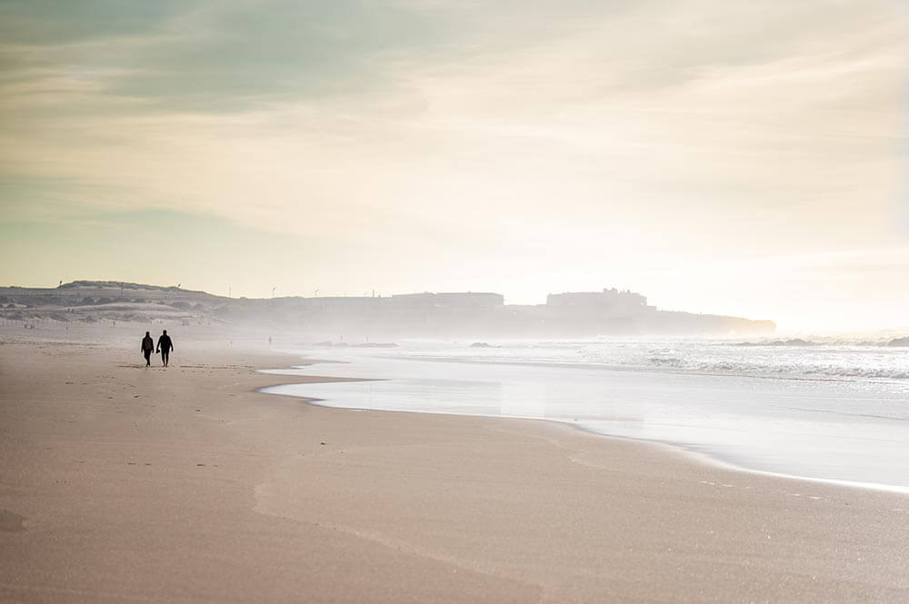 promenade plage hiver